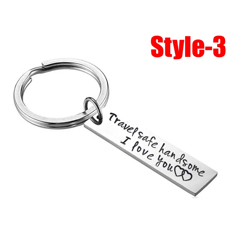 Брелок для ключей из нержавеющей стали безопасный аксессуар с надписью I Love You