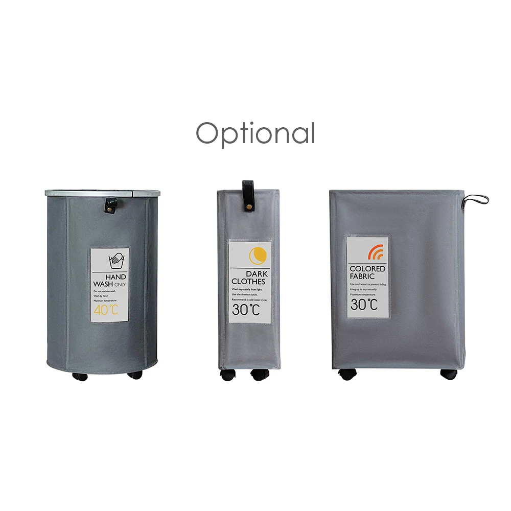 

Rolling Slim Laundry Basket with Wheels and Handle Foldable Oxford Cloth Laundry Hamper Mesh Drawstring Dirty Clothes Organizer