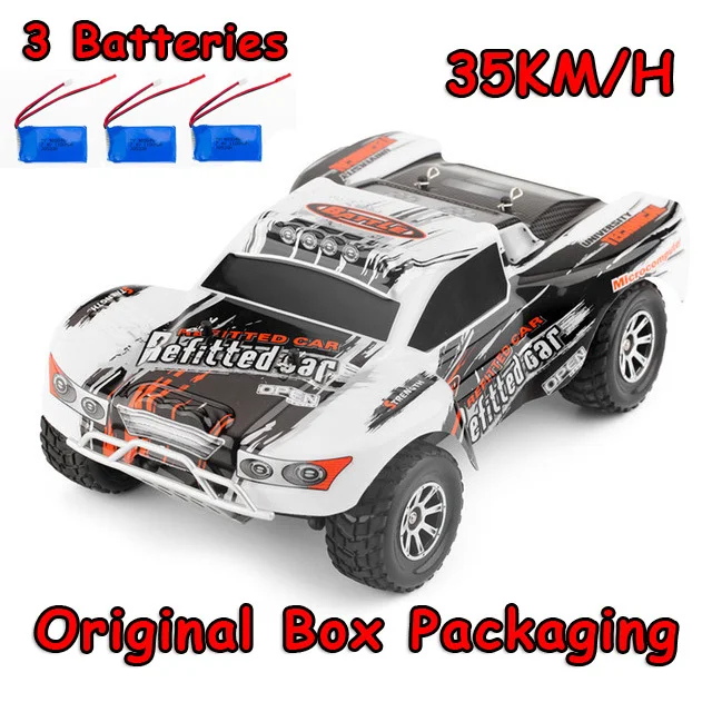 A969-A 35KM 3battery Список игрушек с дистанционным управлением автомобиля A969 1/18 масштаб игрушки 2,4G 4WD 70 км/ч, р/у дрейфующая Краткий курс на дальние расстояния Управление 4-х колесный шок Absorbe - Цвет: A969-A 35KM 3battery