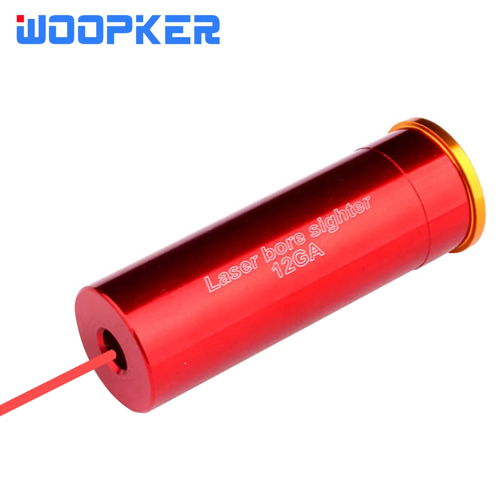 

12 GA картридж, лазерный прицел, красный прицел для прицела, красная медь, 12 калибров (батарея в комплект не входит)