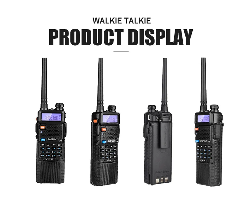 8W High Power Baofeng UV-5R Walkie Talkie Amateur Radio Scanner VHF UHF CB Radio Comunicador USB Woki Toki 3800mAh UV5R Hunting