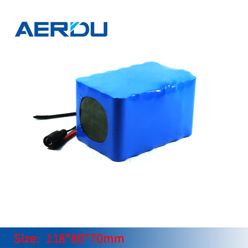 

AERDU 3s8p 18650 lithium battery pack 12v 7.5v 20ah with bms rechargeable 7.5v 11.1v for inverter miner scooter motor bait boat