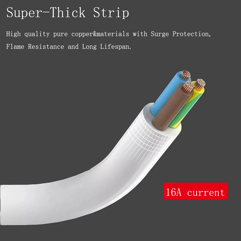 Несколько Мощность полосы Стабилизатор напряжения 8 розетки ЕС розетка с USB