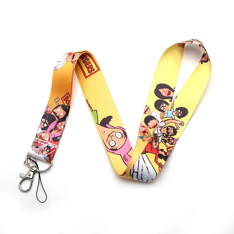 CA112 Bob's Burgers шейный ремешок для ключей, ID карт, телефонных ремешков, USB держатель для бейджа, сделай сам, ремешок для шеи, висячий канат, Lanyards