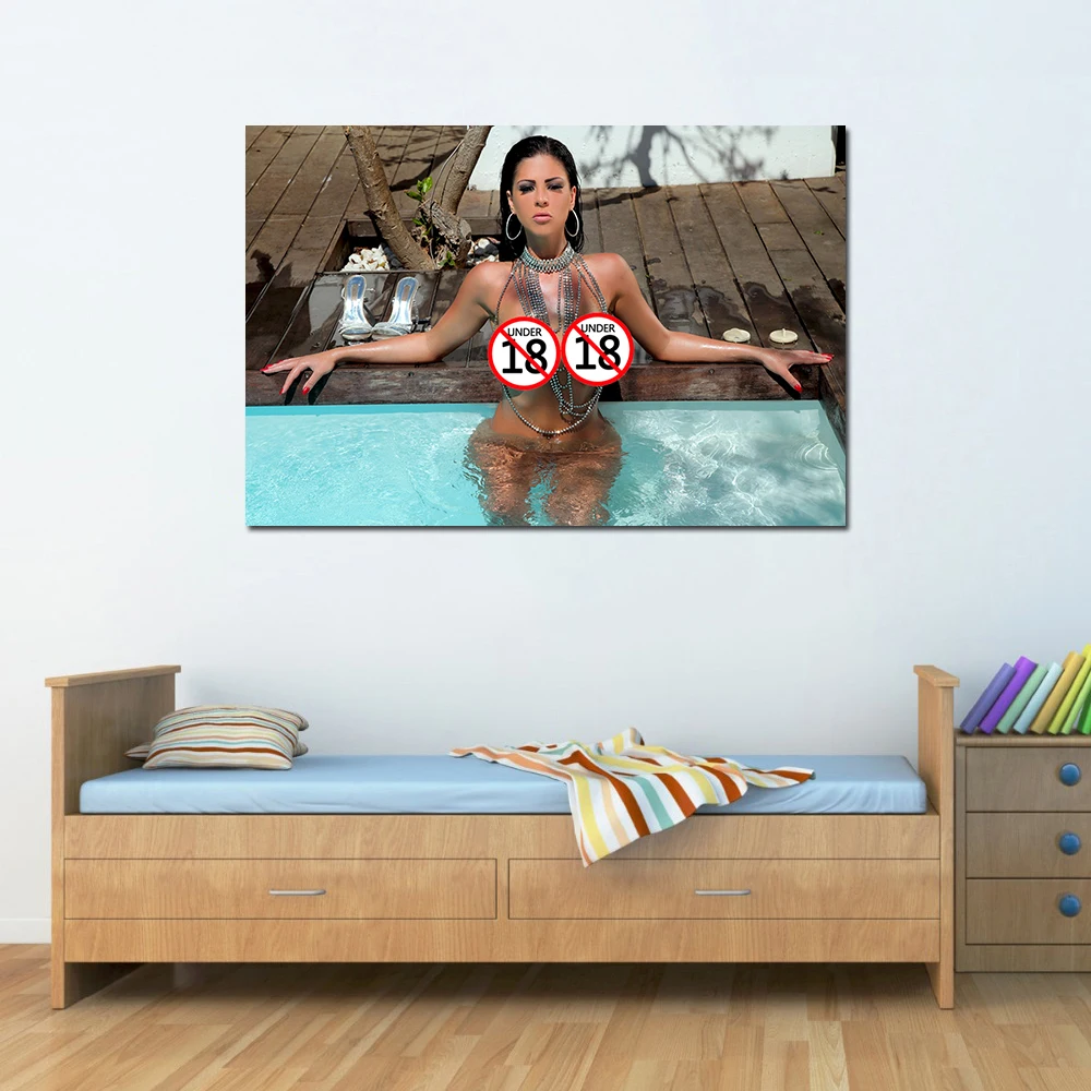 

Настенная картина, популярная модель, постеры и принты красивой леди, Картина на холсте для украшения дома