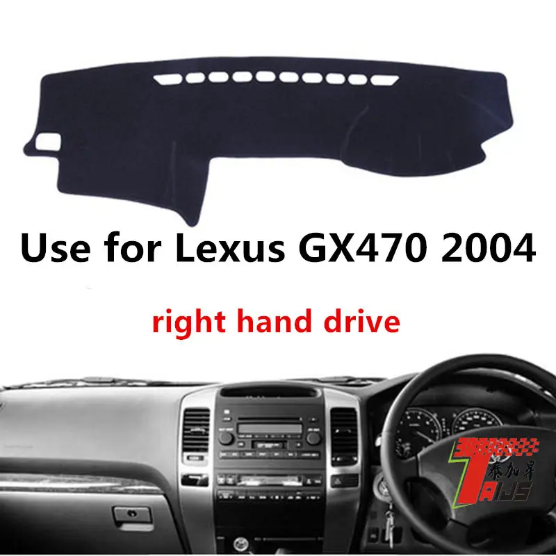 

Taijs Right Hand Drive Polyester Fibre 3 Colours Car Dashboard Cover Anti-UV Dash Mat for Lexus GX470 J120 2003 2004 2007 2008
