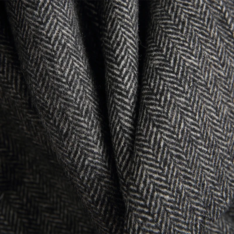 Женский шерстяной твидовый Блейзер 19FW Полосатое облегающее пальто в