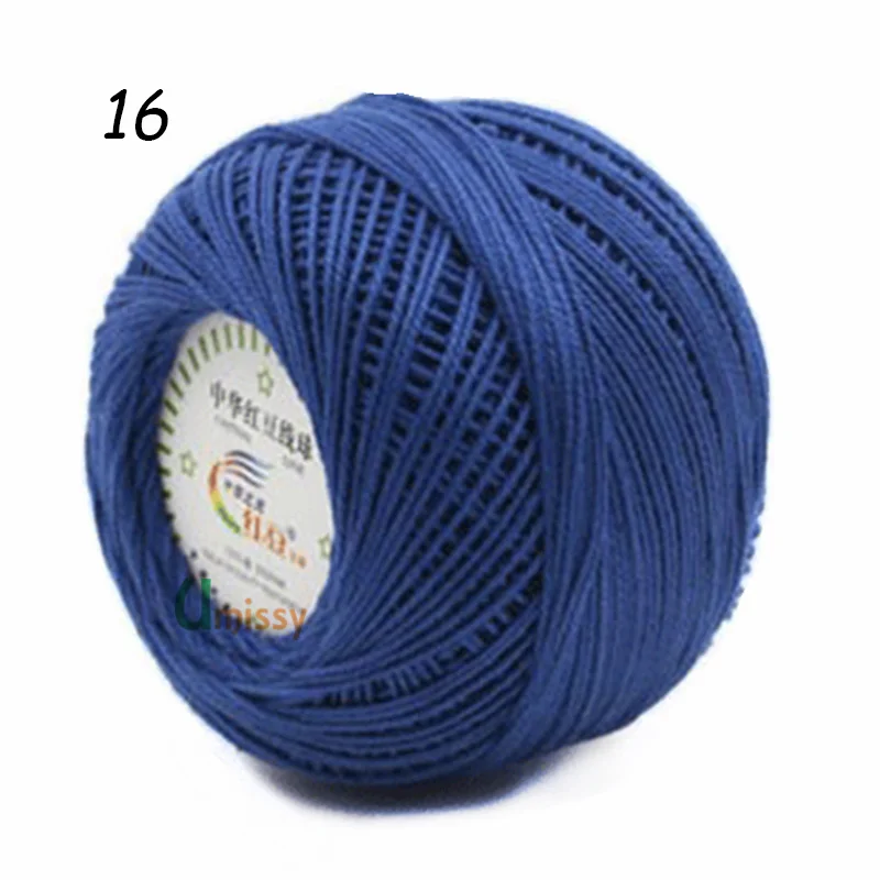 16 10pcs 10 шт. ПРЯЖА ДЛЯ РУЧНОГО ВЯЗАНИЯ Хлопчатобумажной Пряжи 3# Кружева Пряжи для Вязания Детские Иглы Работы С Использованием 2.5 мм Крючком 500 г/лот - Цвет: 16 10pcs