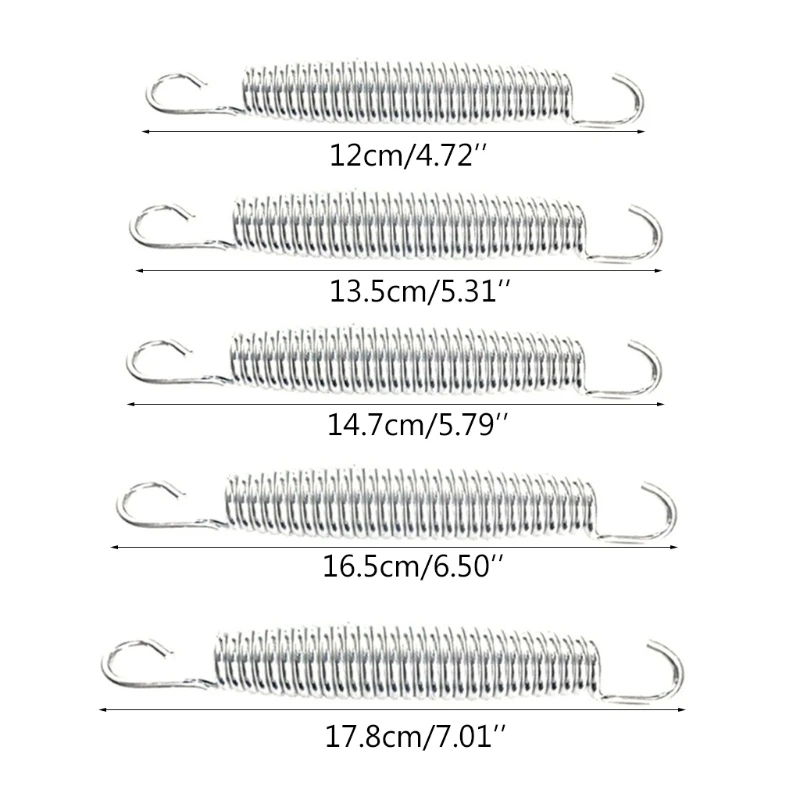 

Hoppers Trampoline Springs 5-7 inch Heavy Duty Stainless Steel Springs