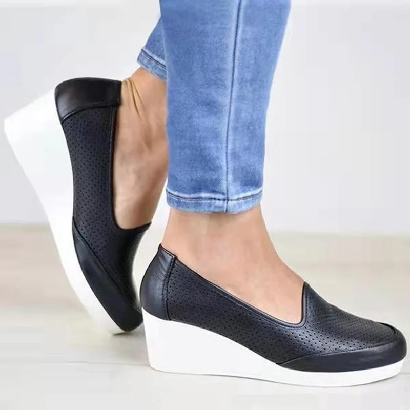 

Summer New Women's Sports Shoes SolidColor Round Head Flat Heel Outdoor Non-slip Comfortable Lightweight Breathable Casual Shoes