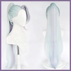 Парик для косплея LoL Zyra, конский хвост, кристаллическая Роза, рост шипов, 101, длинные смешанные фиолетовые Женские синтетические волосы