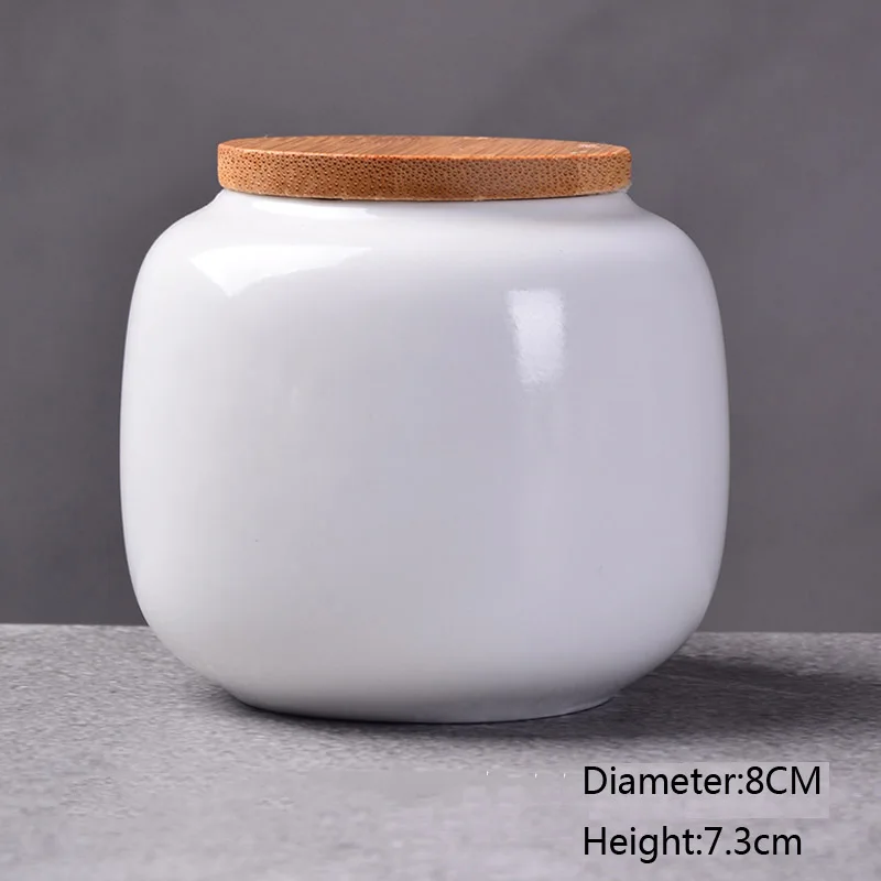 Chinese Style Storage Container Ink Painting Ceramic Tea Jar Bottles Jars For Food New Spice Box Sealed | Дом и сад