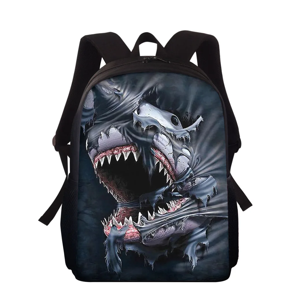 

Funny Shark 3D Print School Bags For Boys Girls Lightweight Backpacks Children Book bag Kids Shoulder Bag Satchel Knapsack