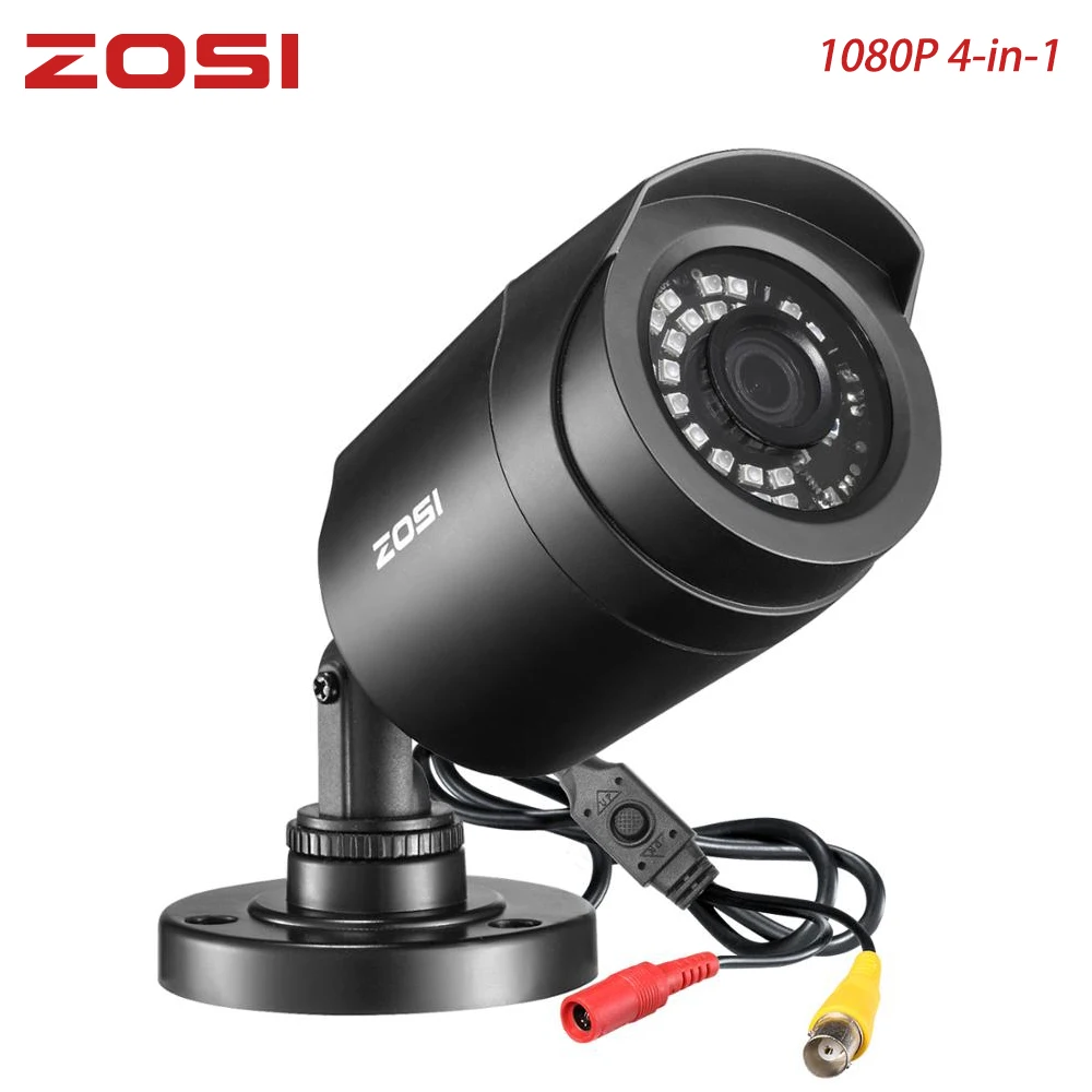ZOSI 1080P TVI CVBS AHD CVI 4-в-1 для использования вне помещения видеонаблюдение купол Камера всепогодный домашнего видеонаблюдения Видео Камера