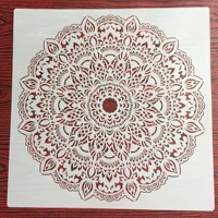 30 30cm size diy craft mandala mold for painting stencils stamped photo album embossed paper card on wood fabricwall stencil