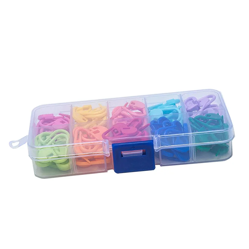120 Pcs/Set Amazing Knitting Crochet Locking Stitch Needle Clip Markers Holder Tool Plastic AUG889 | Дом и сад