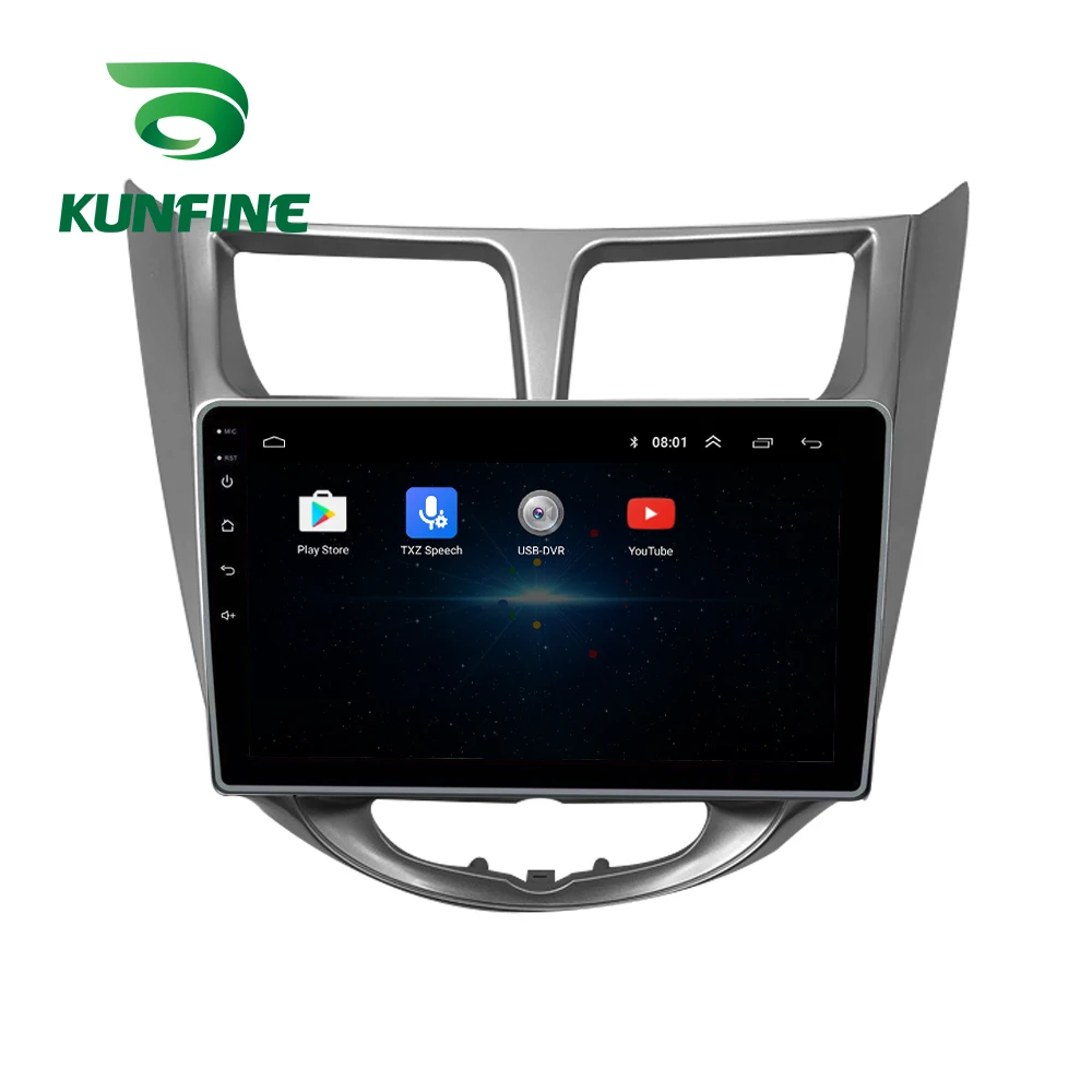 Octa Core 1024*600 Android10.0 автомобильный DVD GPS навигатор проигрыватель Deckless стерео для Hyundai