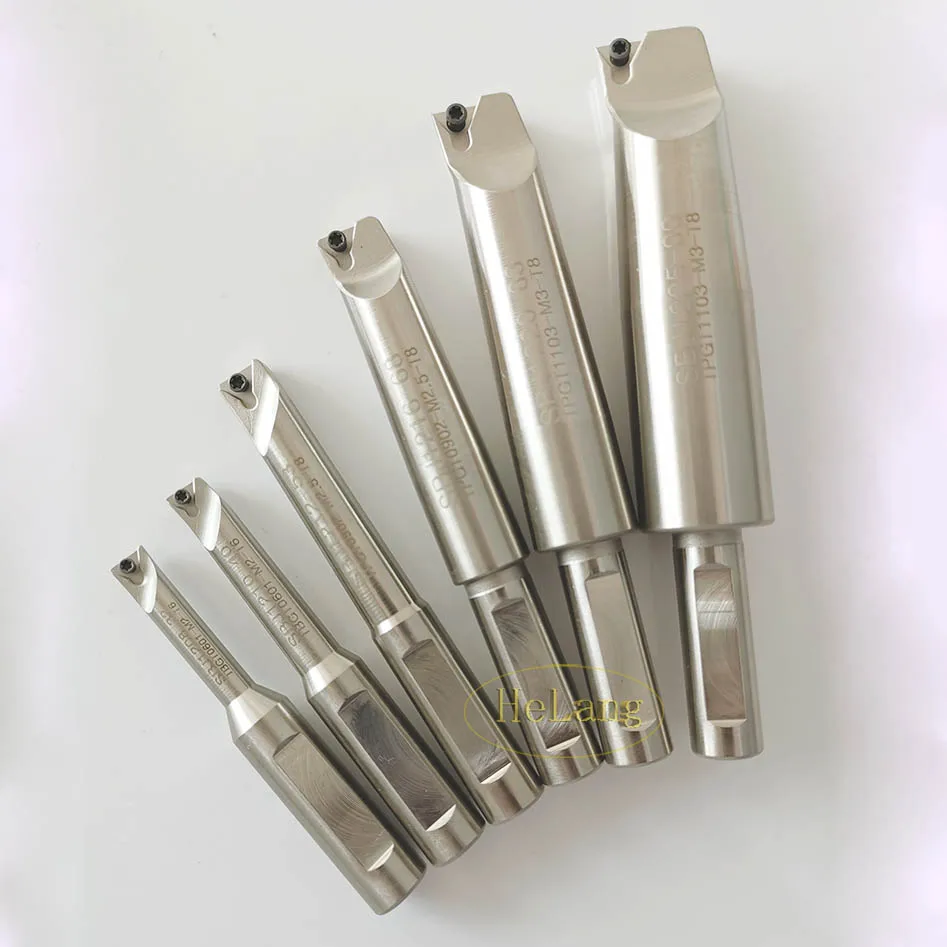 New C20-1/2-18UNF Arbor & F1 -12 50mm boring head 6pcs shank 12mm bars + 30pcs carbide inserts | Инструменты