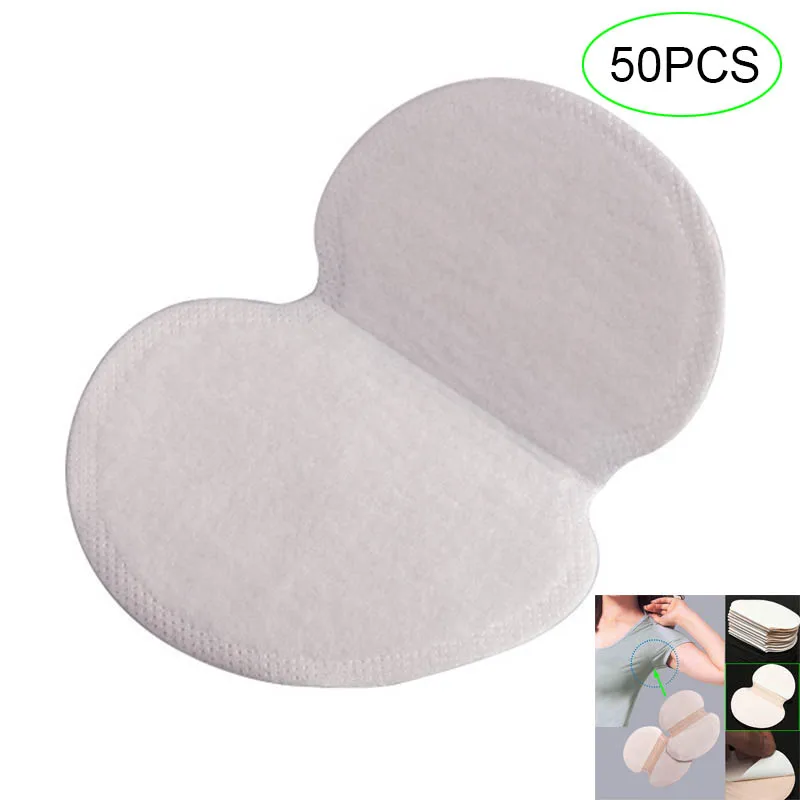 

Newly 50 Pcs/Set Summer Women Men Armpits Sweat Pad Disposable Deodorants Underarm Anti Perspiration Absorbing Pads CLA88