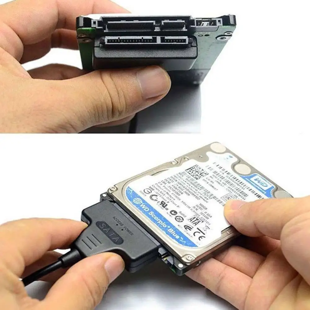 Высокоскоростной USB 2 0 на SATA 7 + 15 Pin 22 Кабель-адаптер для 5 HDD SSD кабель жесткого