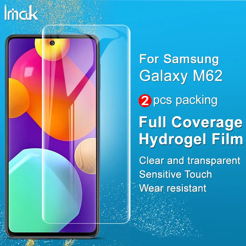 

for Samsung Galaxy M62 Screen Protector IMAK Full Coverage Hydrogel Film for Samsung M62