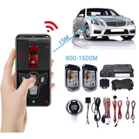 one button start stop two way car alarm with autostart smart phone remote control ignition system central locking keyless entry