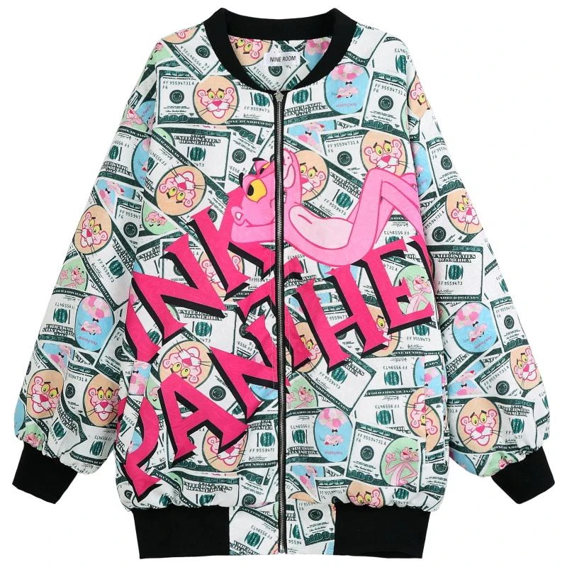 2019 зимние куртки с мультяшным принтом Модные женские парки новое поступление |