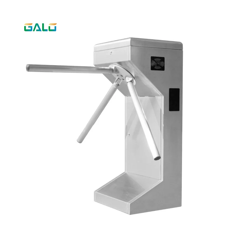 

Comercial business district building tripod turnstile access