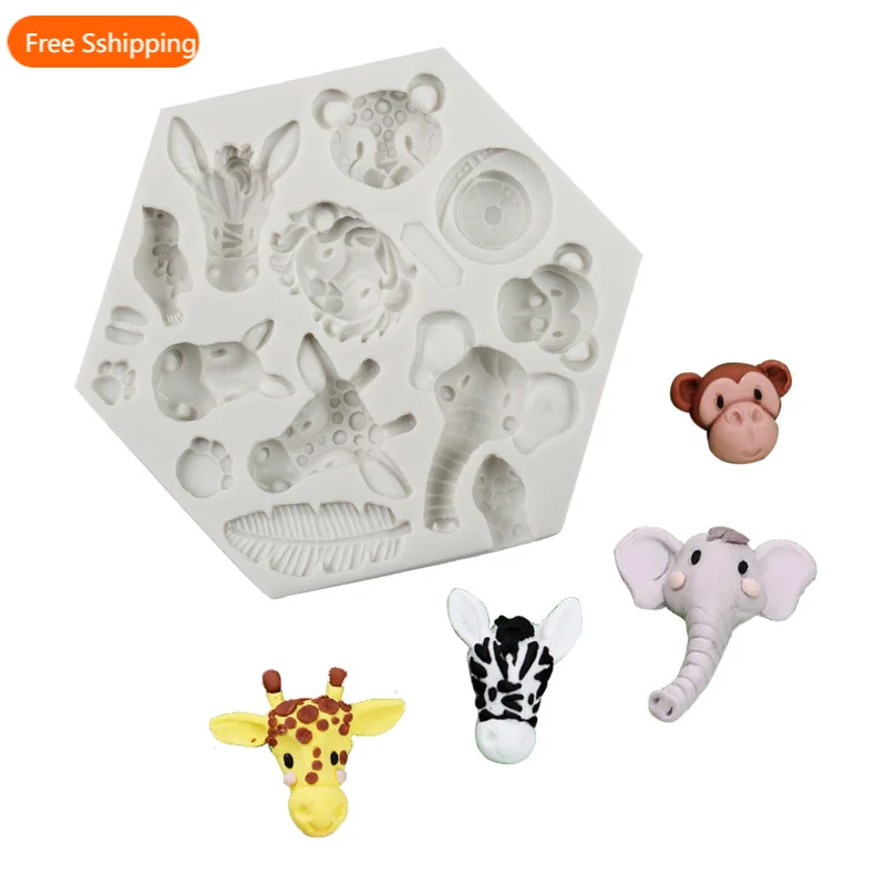 

Forest Animal Fondant Cake Decorating Silicone Molds for Chocolate Candy Gum Paste Clay Sugar DIY Homemade Dessert Mold Supplies