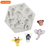 forest animal fondant cake decorating silicone molds for chocolate candy gum paste clay sugar diy homemade dessert mold supplies