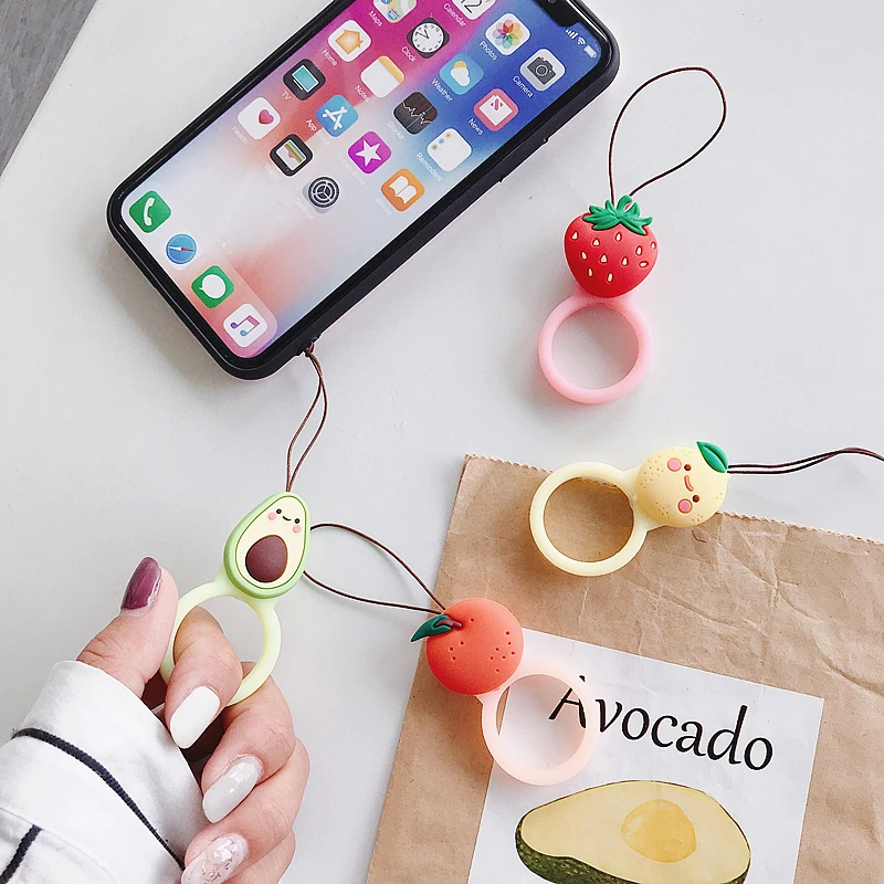 Универсальный удобный ремешок kurze lanyard obst handy gart USB schlussel zubehor cartoon lanyard|Ремешки для