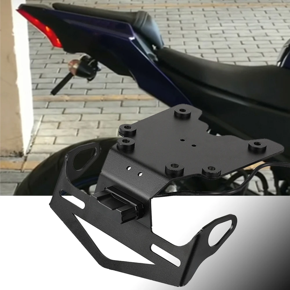 

Motorcycle License Plate Bracket Holder Parts For Yamaha Tenere700 Tenere 700 Rally XTZ700 TX690 Z 2019 2020 2021 Accessories