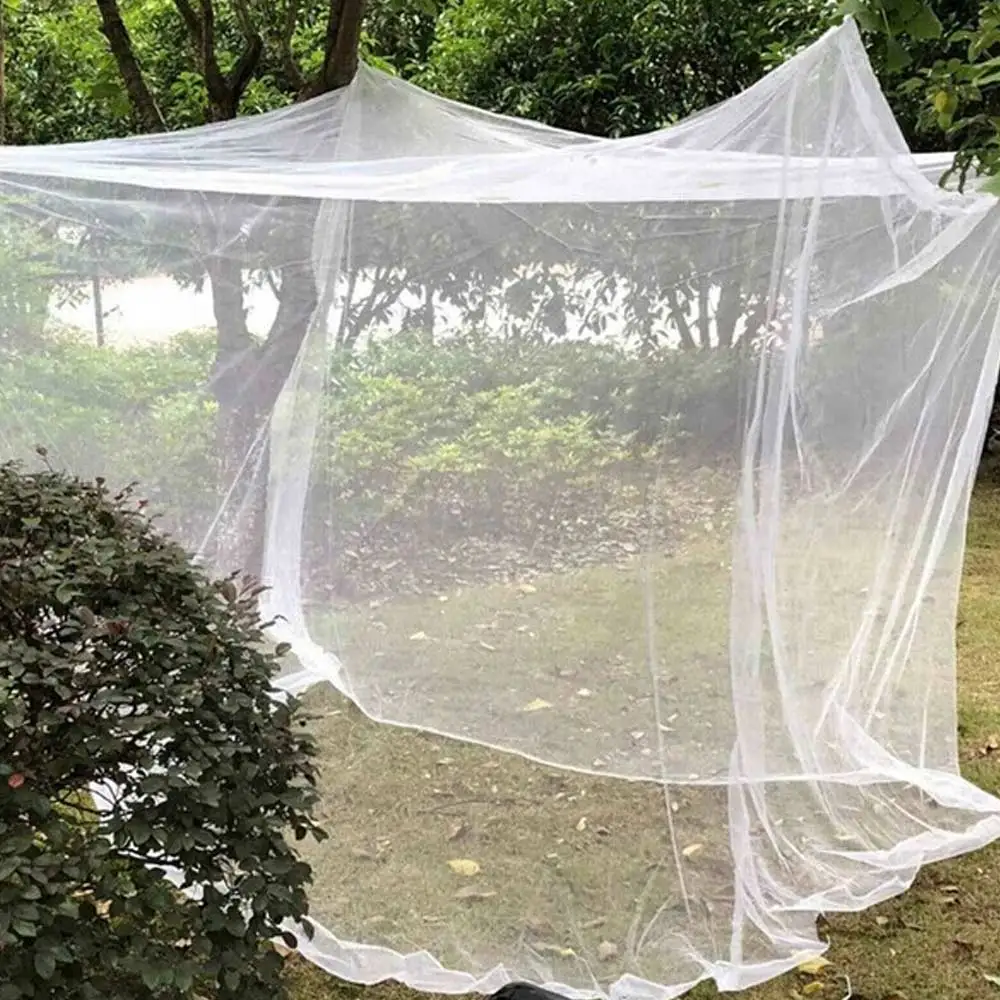 

Camping Net White Mesh Portable Square Foldable Mosquito Control Mosquito Net Lightweight Outdoor Camping Tent Sleeping Summer