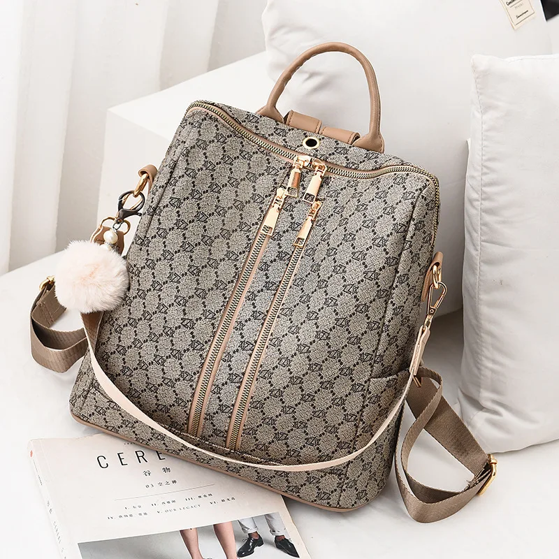 

Women Backpack Big Capacity Student School Bags For Girls Fashion Backpack Ladies Luxury Bags 2021 Vintage Leather Shoulder Bag