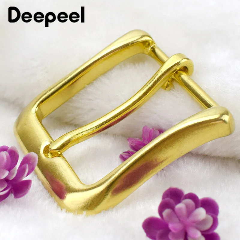 Deepeel ID 40 мм латунная пряжка для ремня из чистой меди кожаных ремней 38 39 женщин