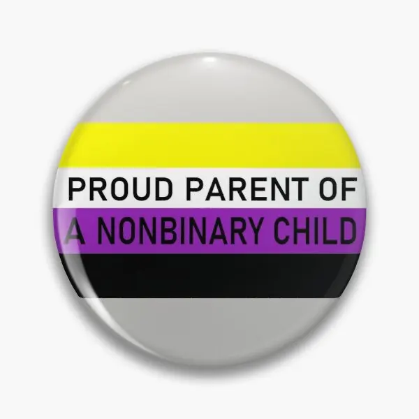 

Proud Parent of a Nonbinary Child bpx Soft Enamel Pin Lapel Pin Women Funny Gift Creative Metal Clothes Cartoon Brooch Decor