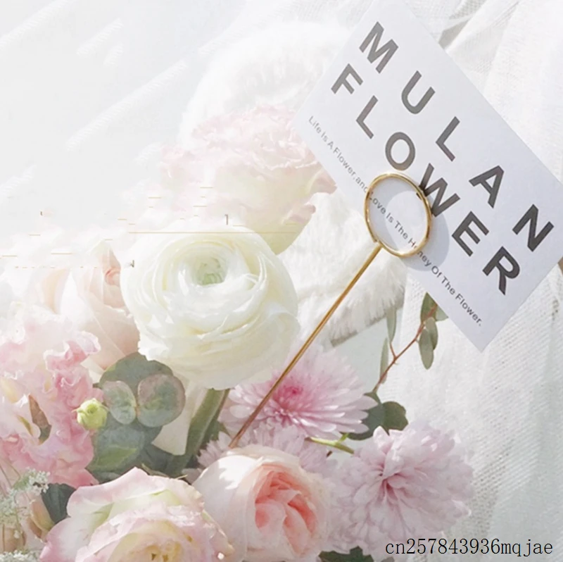 100 шт. Цветочная длинная палочка держатель для карт подарочная упаковка