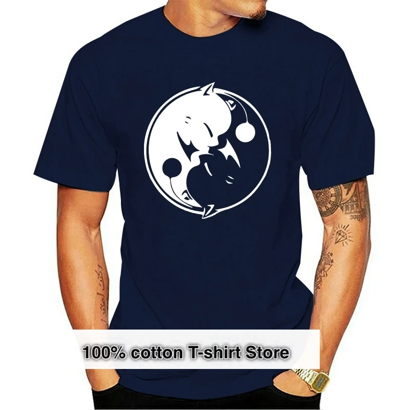 

Final Fantasy Kupo T-Shirt - Ying Yang Moogle Gaming T-Shirt Mens Gift Tee Top