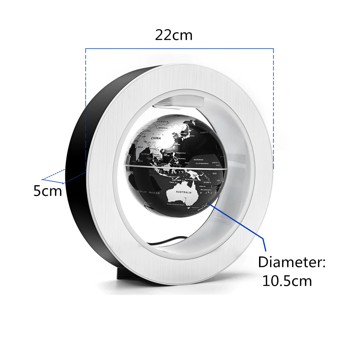 

4 Inch Illuminated Magnetic Levitation Floating Globe Earth Map Electric LED Light World Globe Map Home Office Desktop Decor