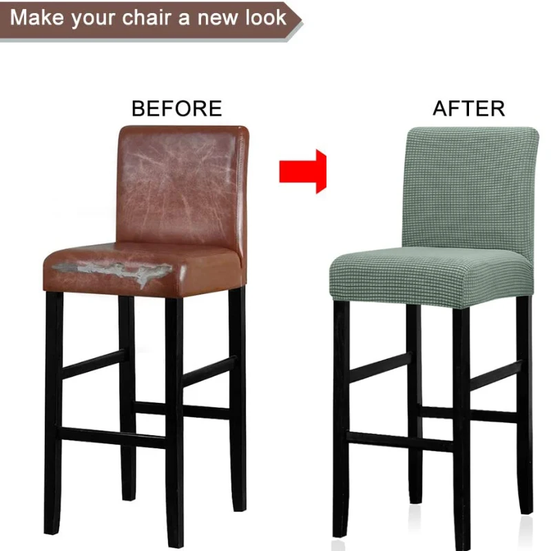 Эластичный чехол на стул из жаккарда и спандекса однотонные чехлы сиденья для