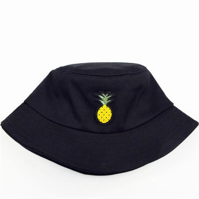 LDSLYJR хлопковая Панама с вышивкой ананаса рыбацкая шляпа уличная дорожная от