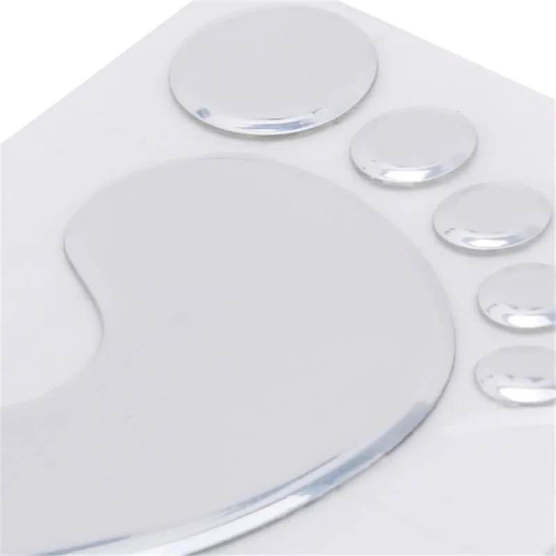 

1 Pair 3D PVC Baby Footprint Chromed Car Sticker PVC Stereoscopic Little Feet Car Stickers Gold Silver Red Color