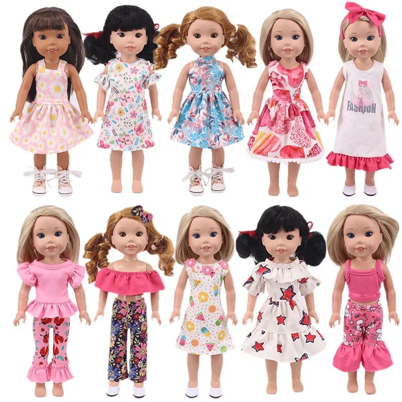 

Small Floral Fashion Dress 11 Styles For 14.5 Inch Wellie Wisher&Blythe&Nancy&32-34 cm Paola Reina Russian Christmas Girl's Toys