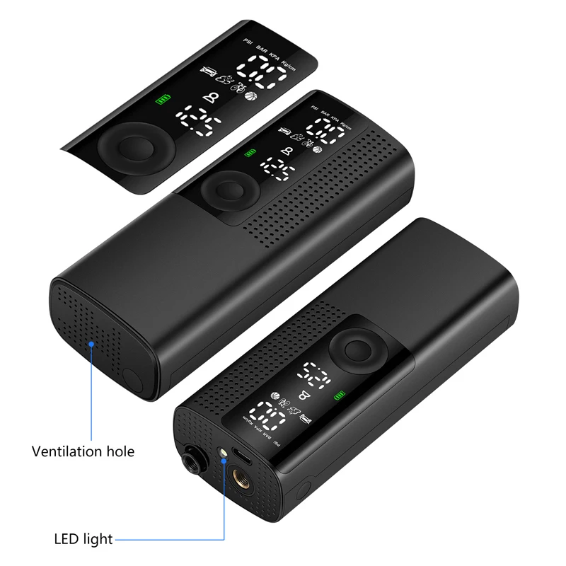 Precio Inflador De Aire Eléctrico Portátil Para Bicicleta, Compresor De Aire De Coche, Bomba De Aire Recargable, Neumático De Coche Inflable, 120PSI