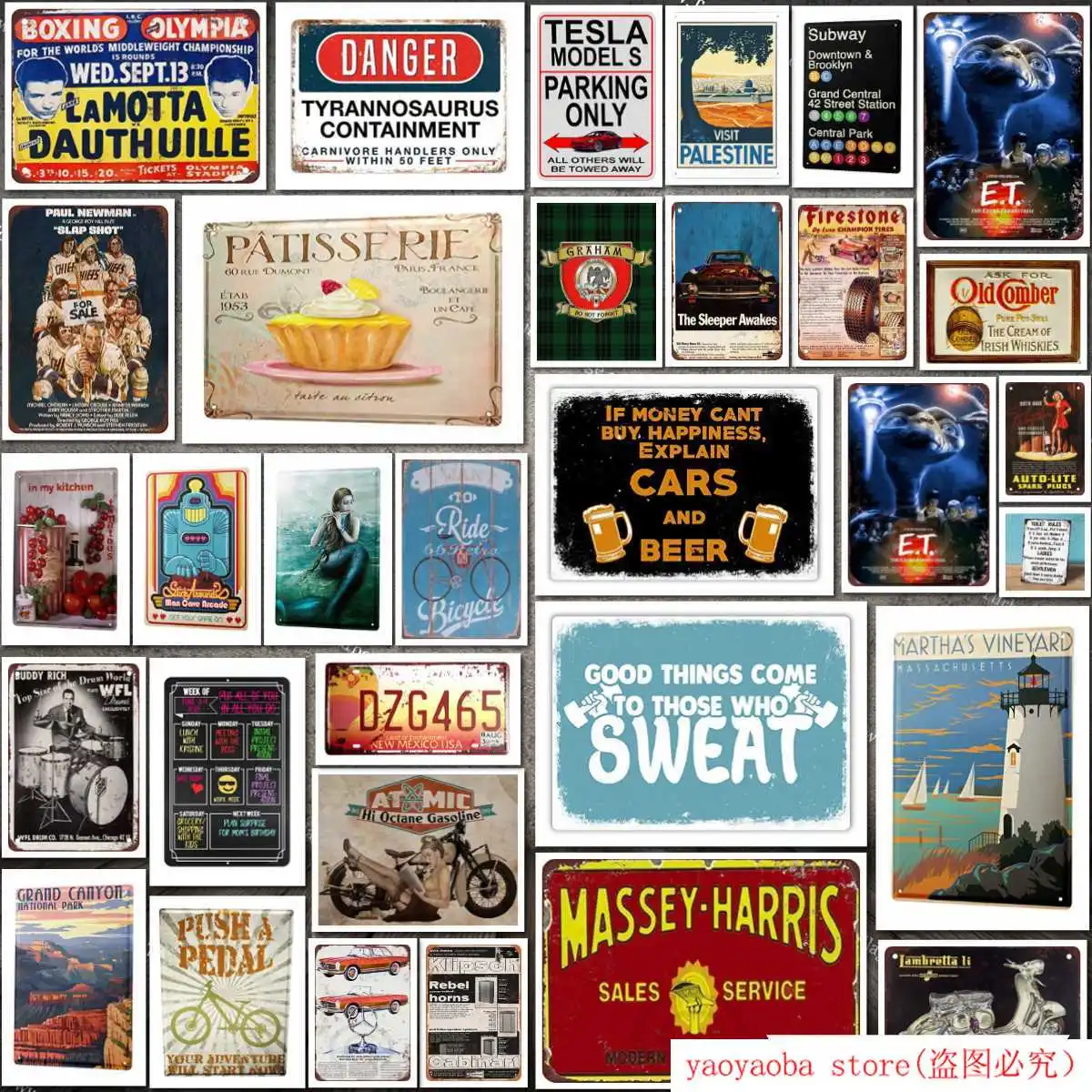 Жестяной знак 1982 E.T. Классический настенный постер из фильма инопланетянин