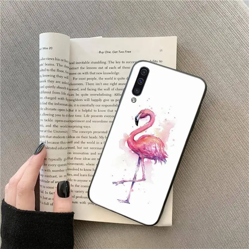 

Flamingo animal Phone Case For Samsung A51 A32 A52 A71 A50 A12 A21S S10 S20 S21 Plus Fe Ultra