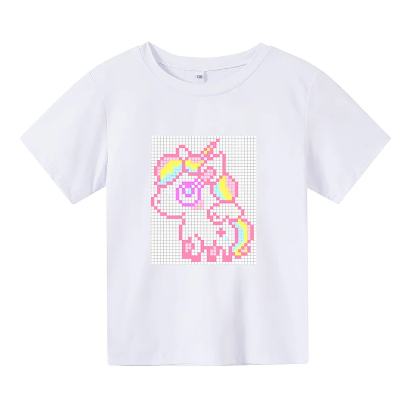 

Top, Handsome Short-sleeved T-shirt Fashion All-match Short-sleeved Personalized Pattern Printing for Boys and Girls Style Fit