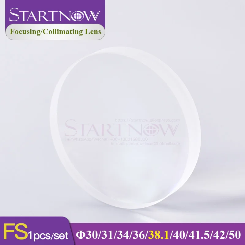 Startnow 1PC 1064nm Laser Focus Lens 30 38.1 41.5 50 For Penta WSX Precitec Fiber Cutting Welding Machine Quartz Collimator - купить по