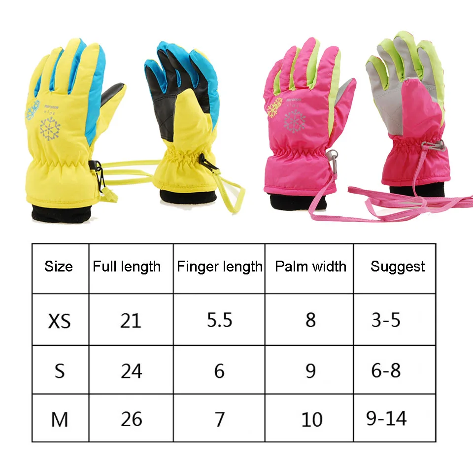 

LOOGDEEL Ski Snowboard Gloves Unisex Outdoor Windproof Waterproof Breathable Winter Warm Skiing Cycling Snow Plush