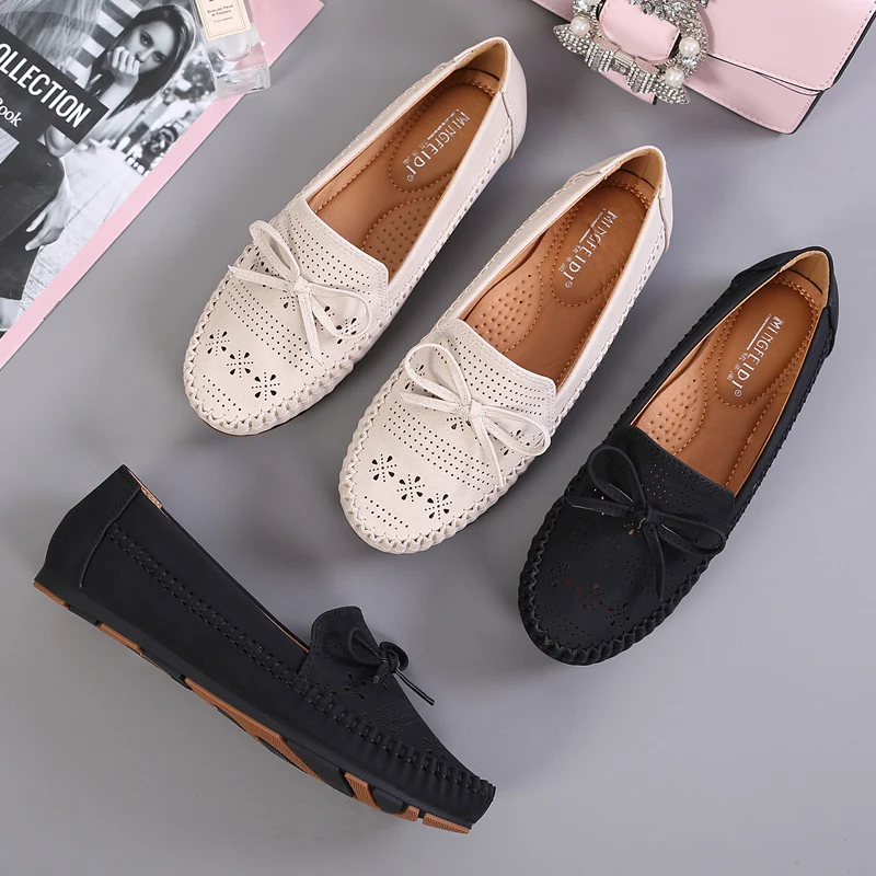 Женские зимние лоферы Женская обувь из искусственной кожи с кристаллами и бантом